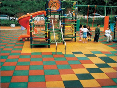 幼儿园橡胶地砖